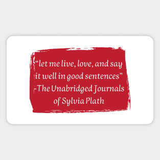 Sylvia Plath Magnet